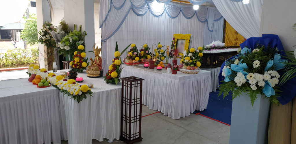 Buddhist Funeral Services in HDB void deck by Solace Bereavement Funeral Services